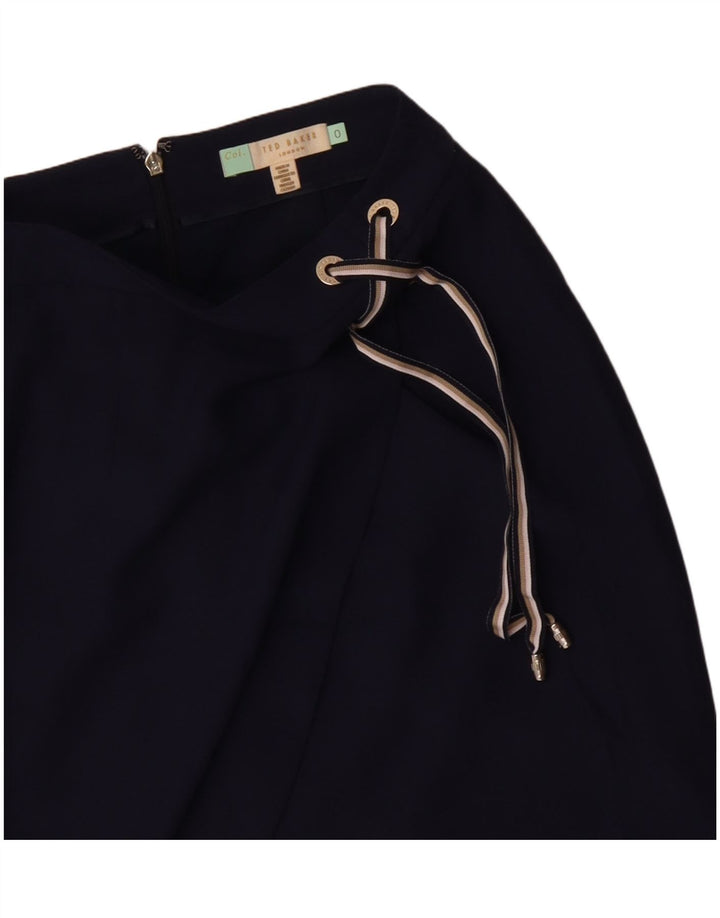 TED BAKER Jupe crayon femme Taille 0 2XS W24 Bleu marine