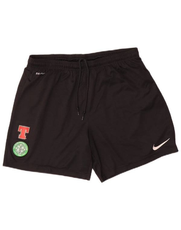Nike The Celtic Football Club Short de sport graphique pour homme Noir Taille L