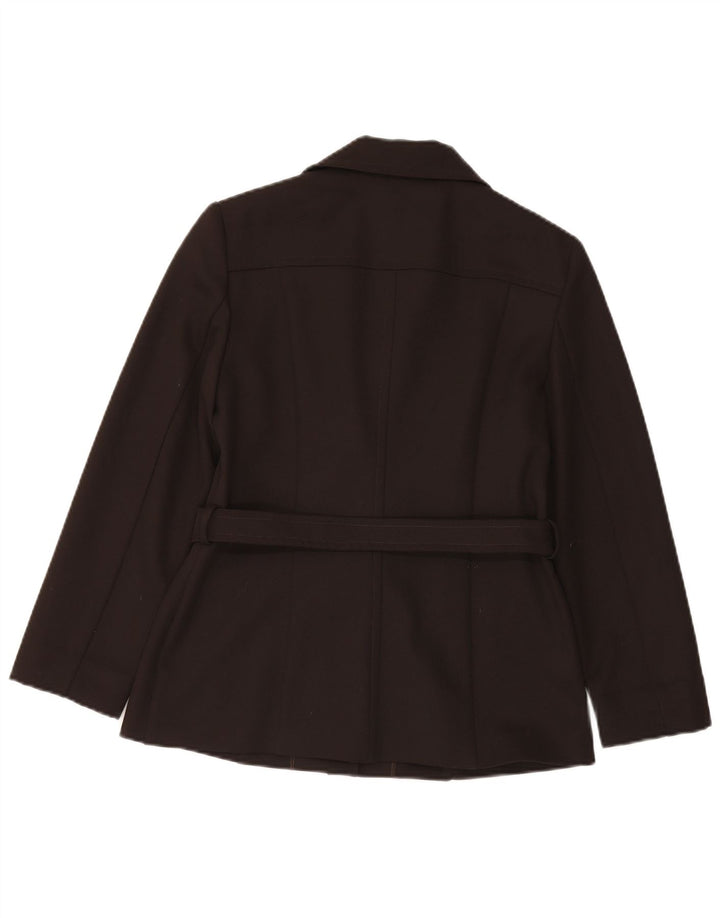 veste blazer femme vintage UK 12 Polyester brun moyen
