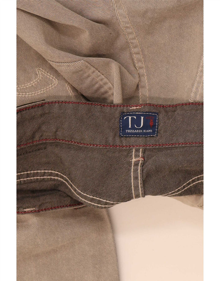 Trussardi Jean Droit W31 L33 Gris Coton Homme
