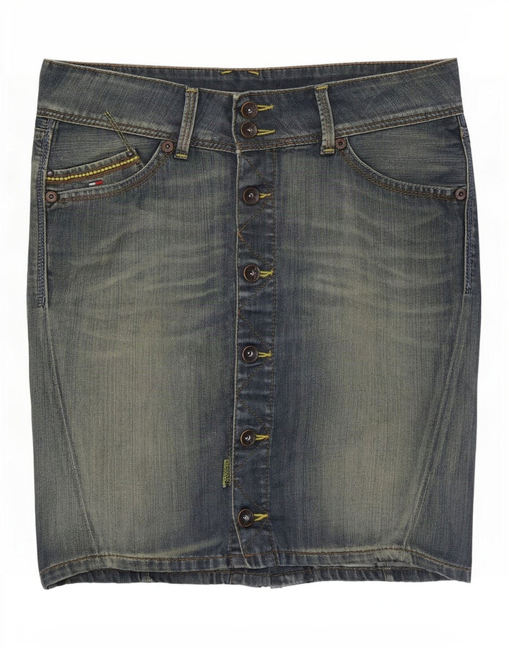 Tommy Hilfiger Jupe Sonora Denim Femme Medium W34 Bleu Coton
