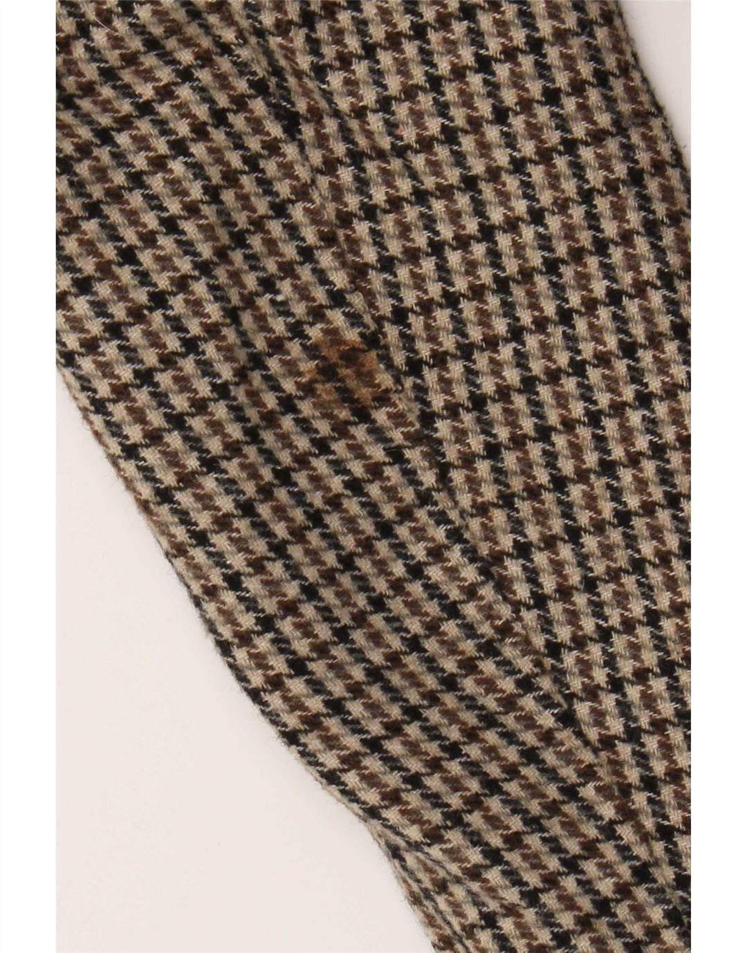 Pardessus homme Zara UK 36 Small Marron Pied-de-poule Polyester