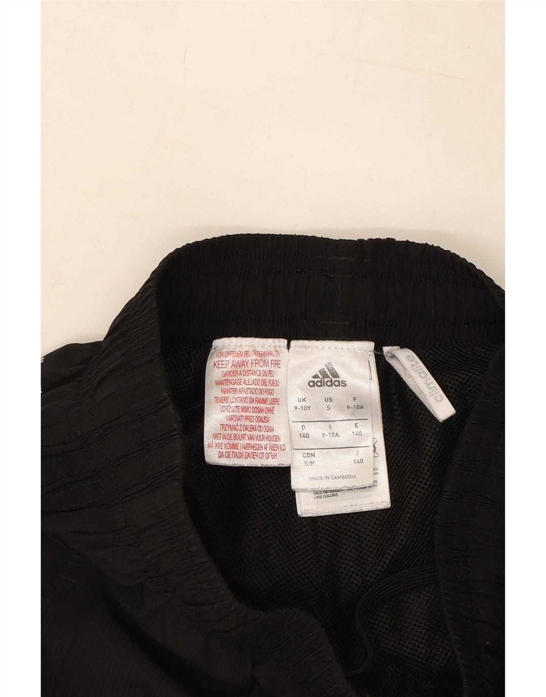 Pantalon de survêtement Adidas Climalite garçon 9-10 ans noir polyester