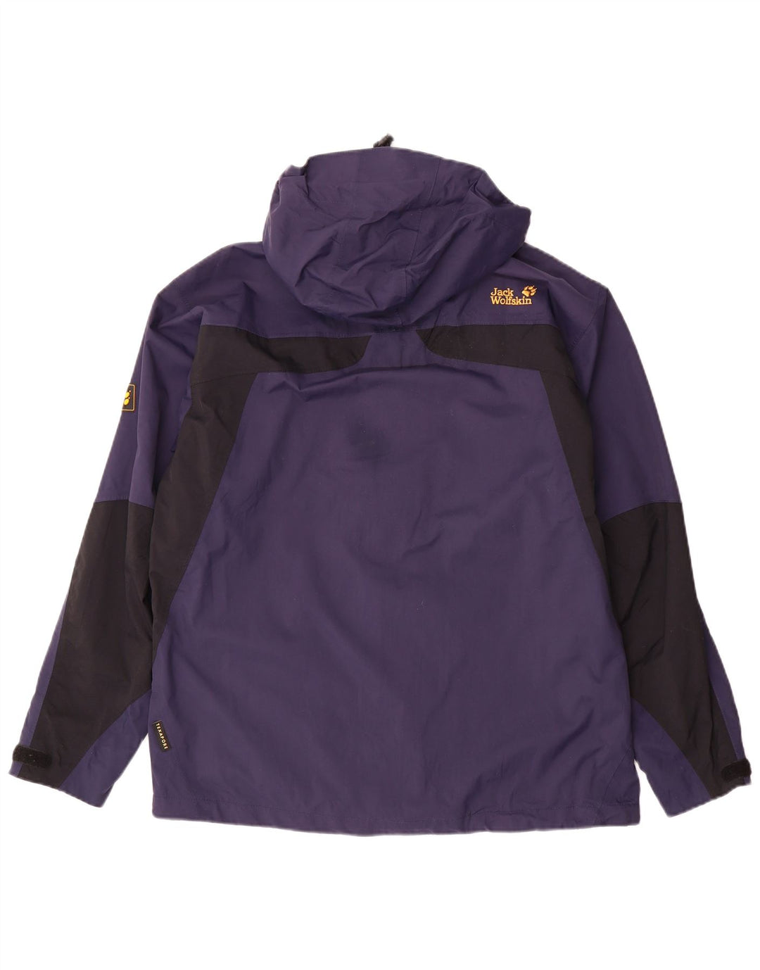 JACK WOLFSKIN Veste de Pluie Homme UK 36/38 Bleu Marine Moyen Colourblock