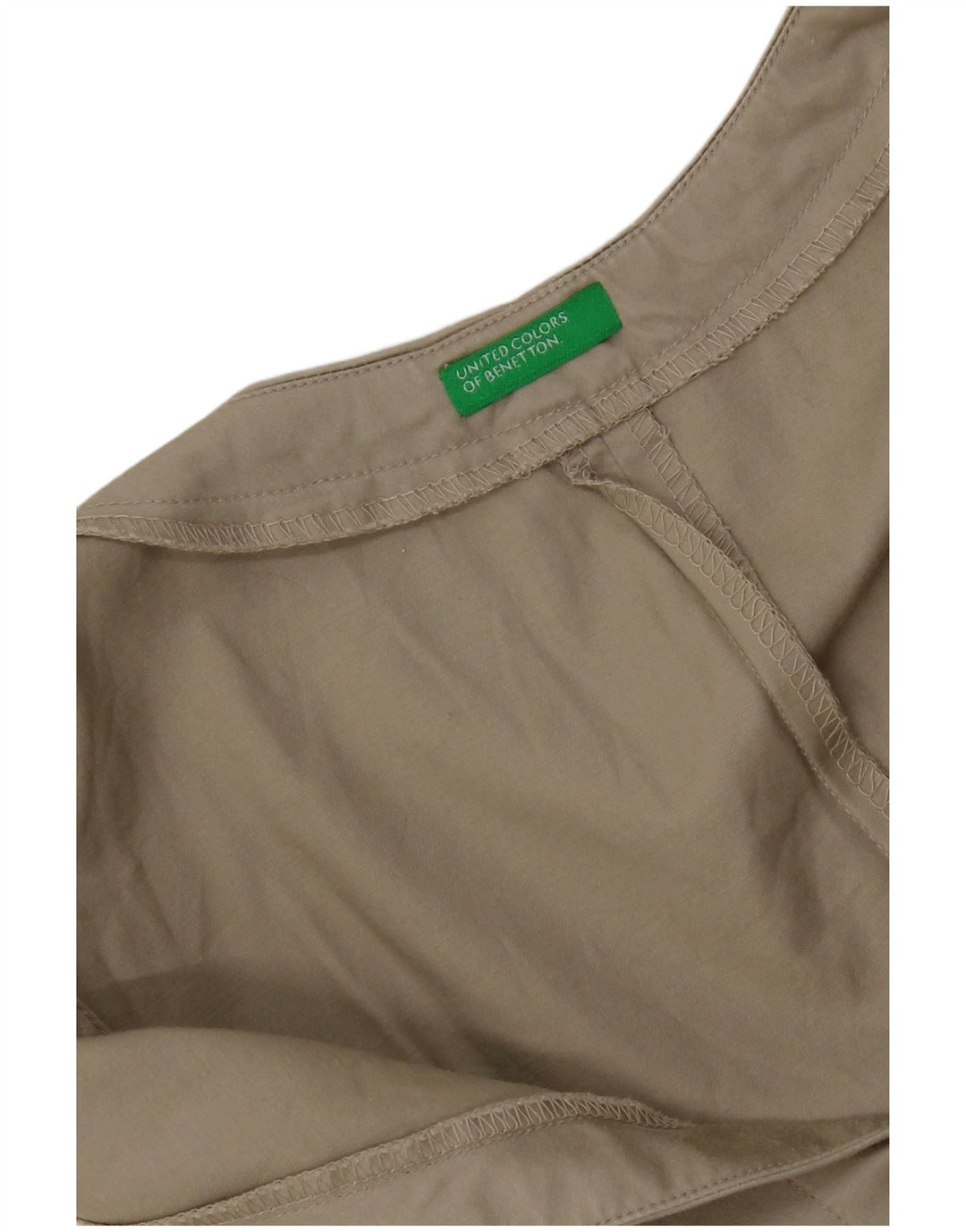 Benetton Robe fourreau sans manches pour femme UK 42 Kaki moyen