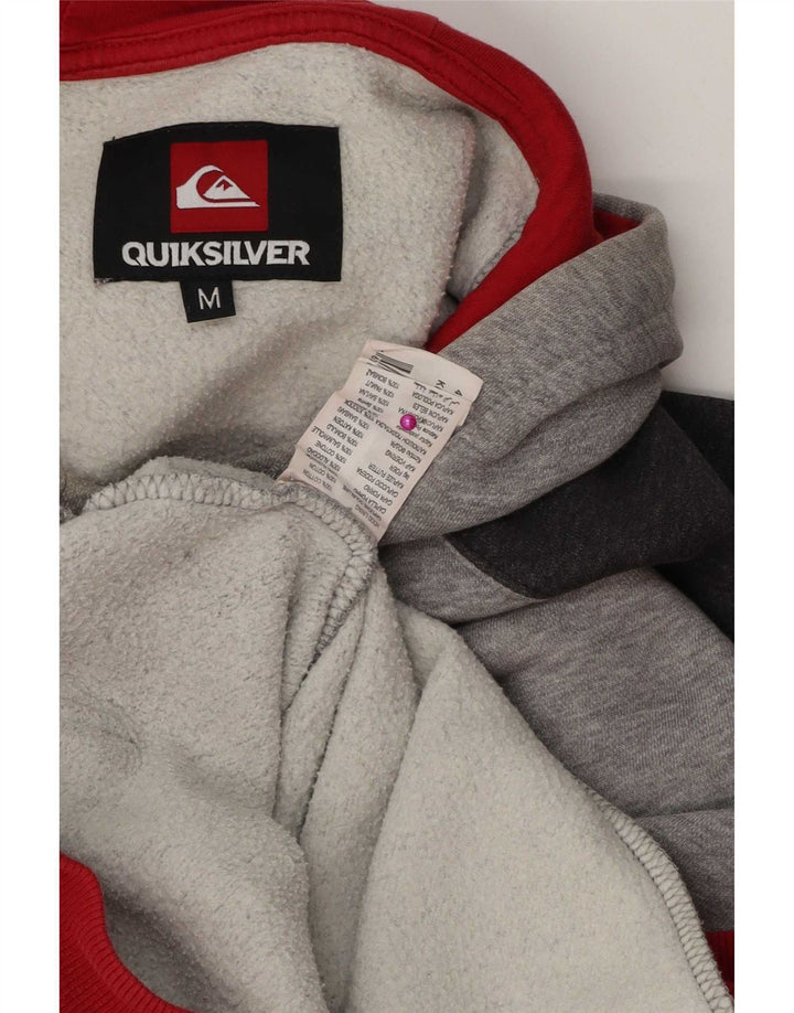 Quiksilver Pull à capuche pour homme en coton color block gris moyen