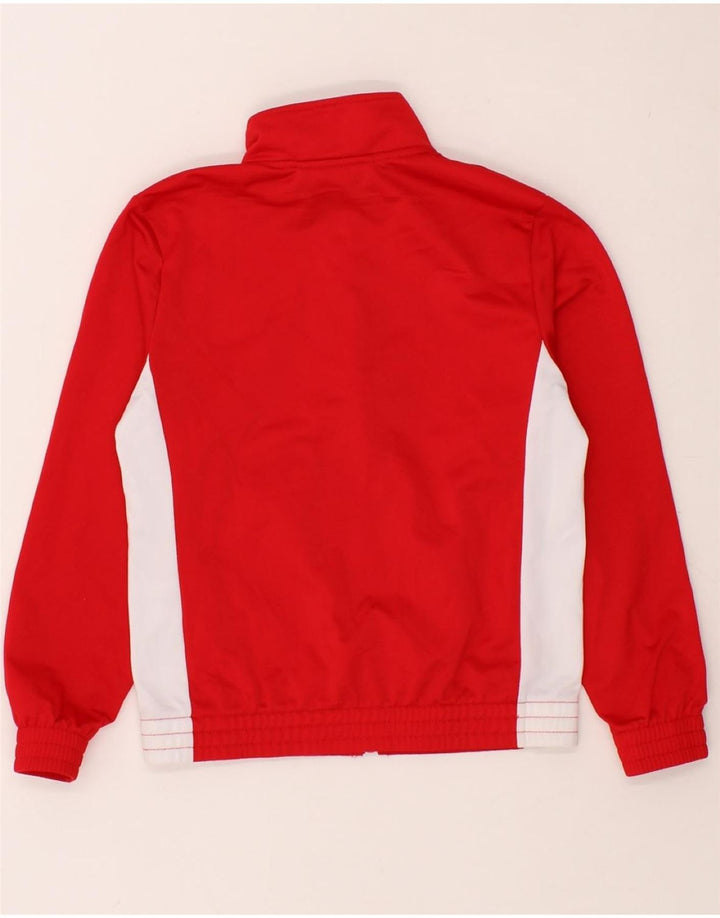 LOTTO Boys Graphic Tracksuit Top Jacket 9-10 Years Small Red Colourblock Vintage Lotto and Second-Hand Lotto from Messina Hembry 