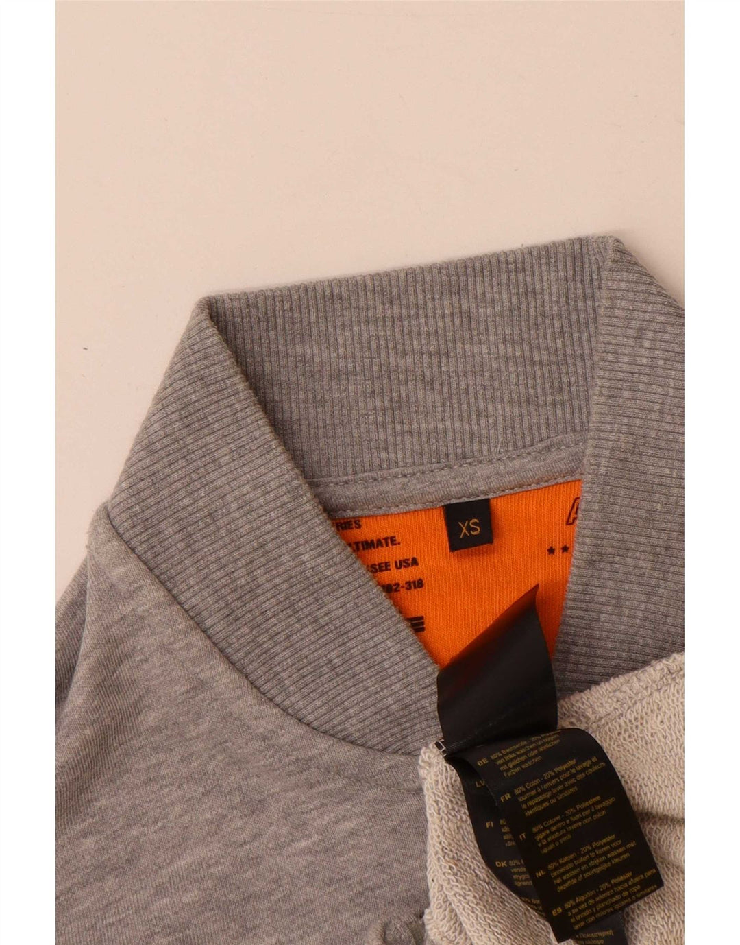 Alpha Industries Veste de survêtement pour homme XS en coton moucheté gris