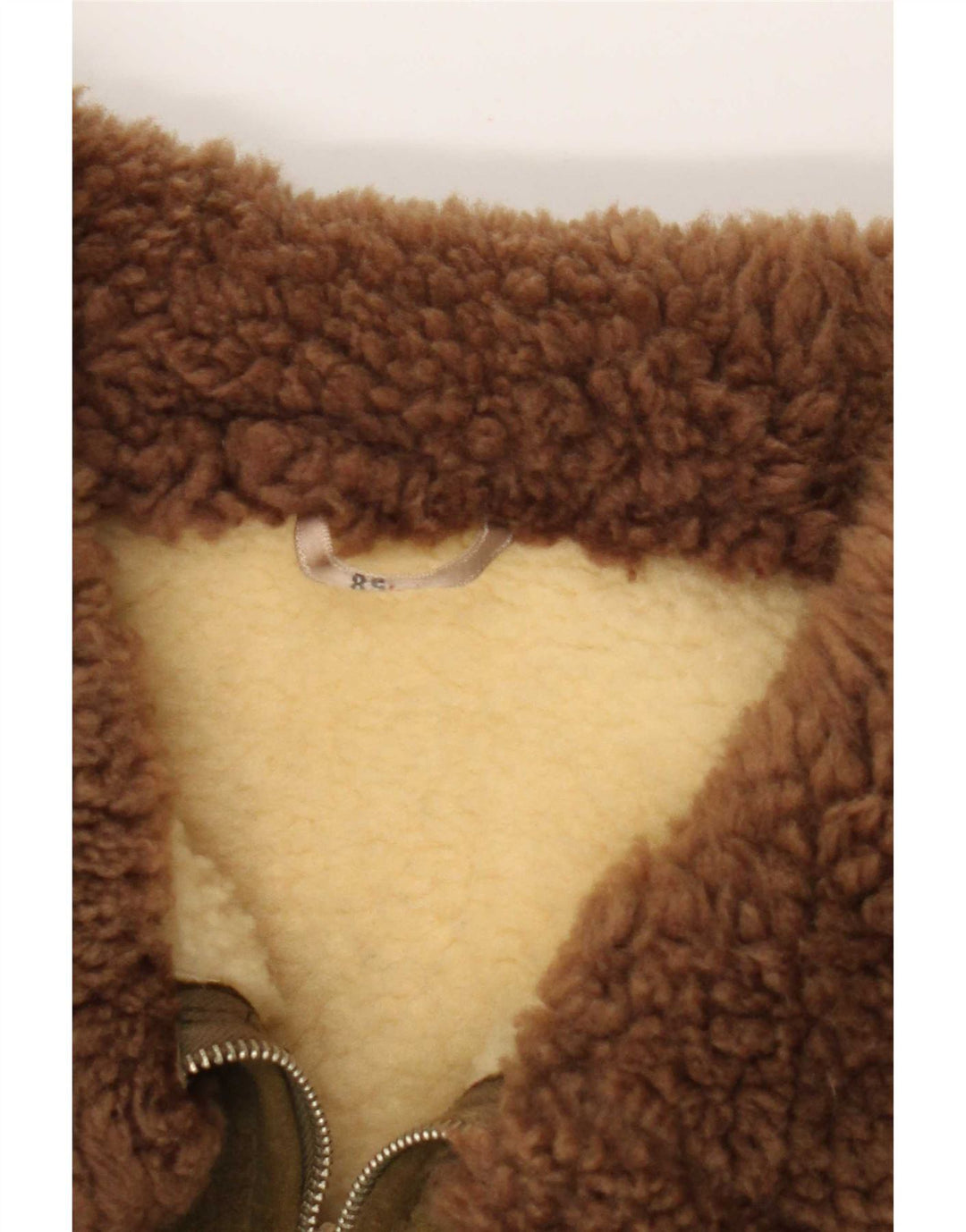 Veste vintage en daim Sherpa pour homme IT 58 4XL Kaki