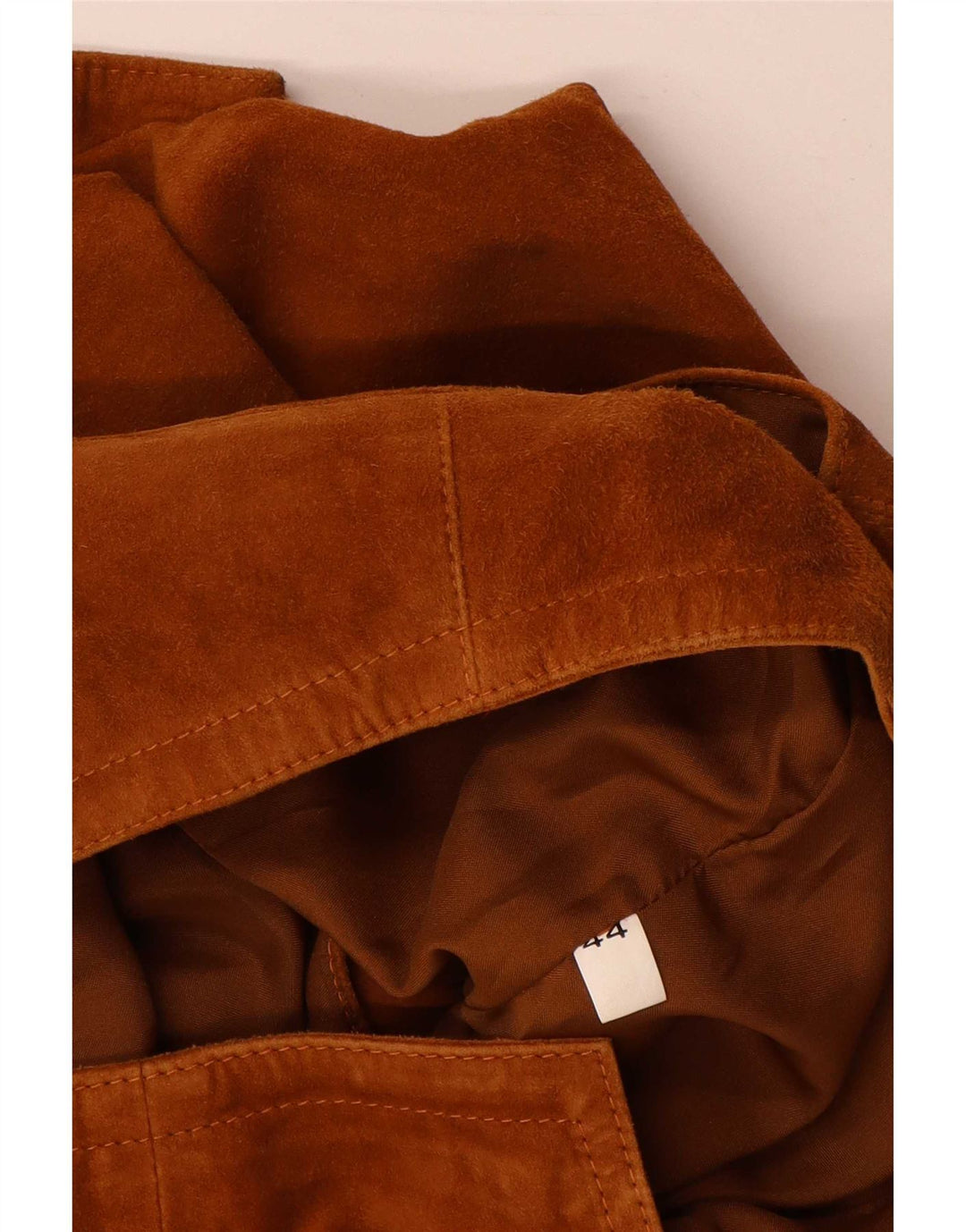 Save The Forest Gilet court en daim pour femme IT 44 Marron moyen