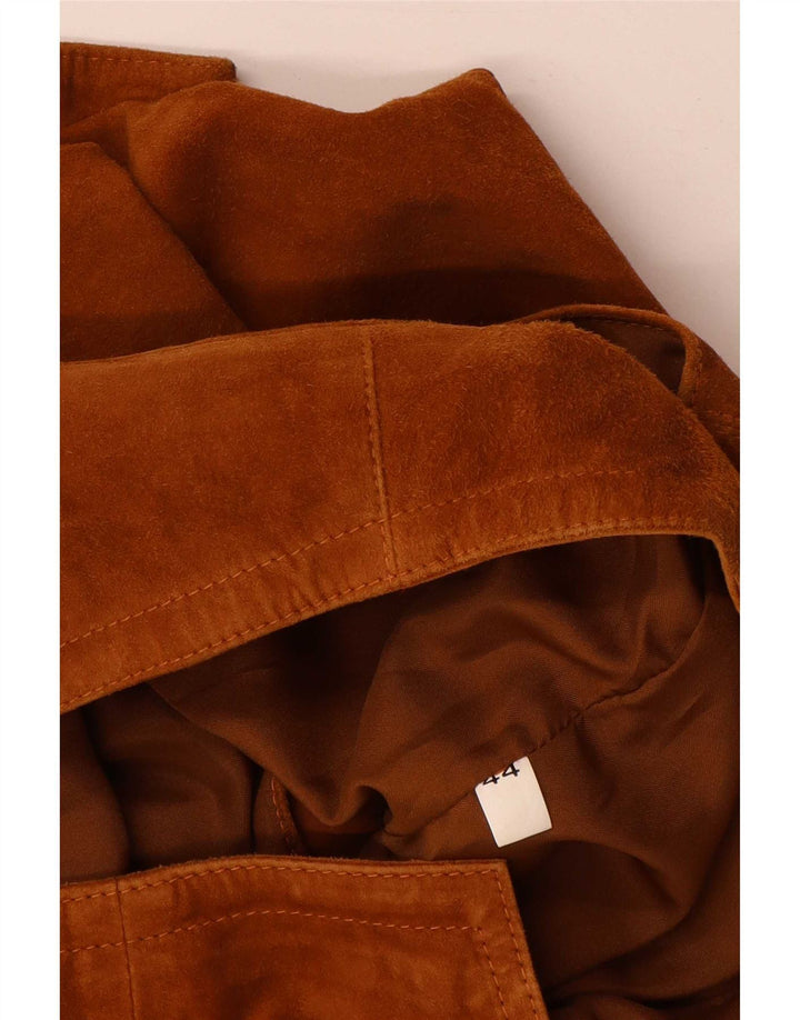 Save The Forest Gilet court en daim pour femme IT 44 Marron moyen
