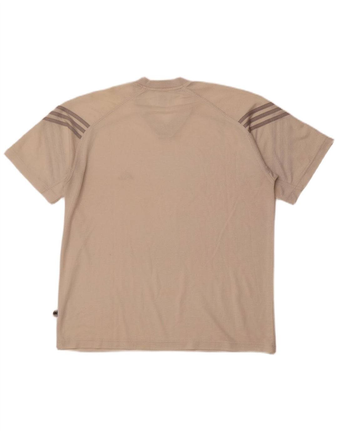 ADIDAS T-shirt pour homme UK 42/44 Large Beige Polyester