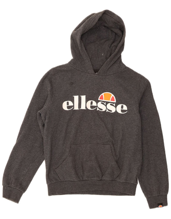 Ellesse Pull à capuche graphique fille 10-11 ans Gris Coton