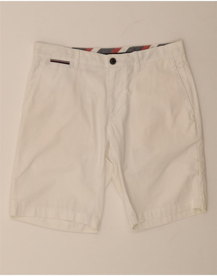 TOMMY HILFIGER Short Chino Homme W31 Coton Blanc Moyen