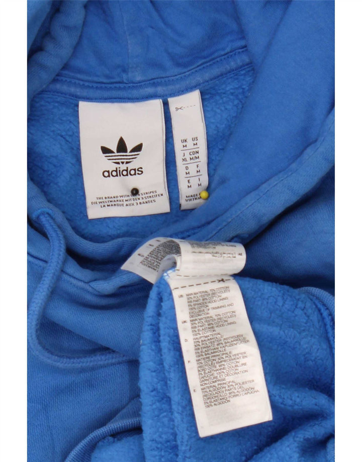 Adidas Pull à capuche pour homme en coton bleu moyen