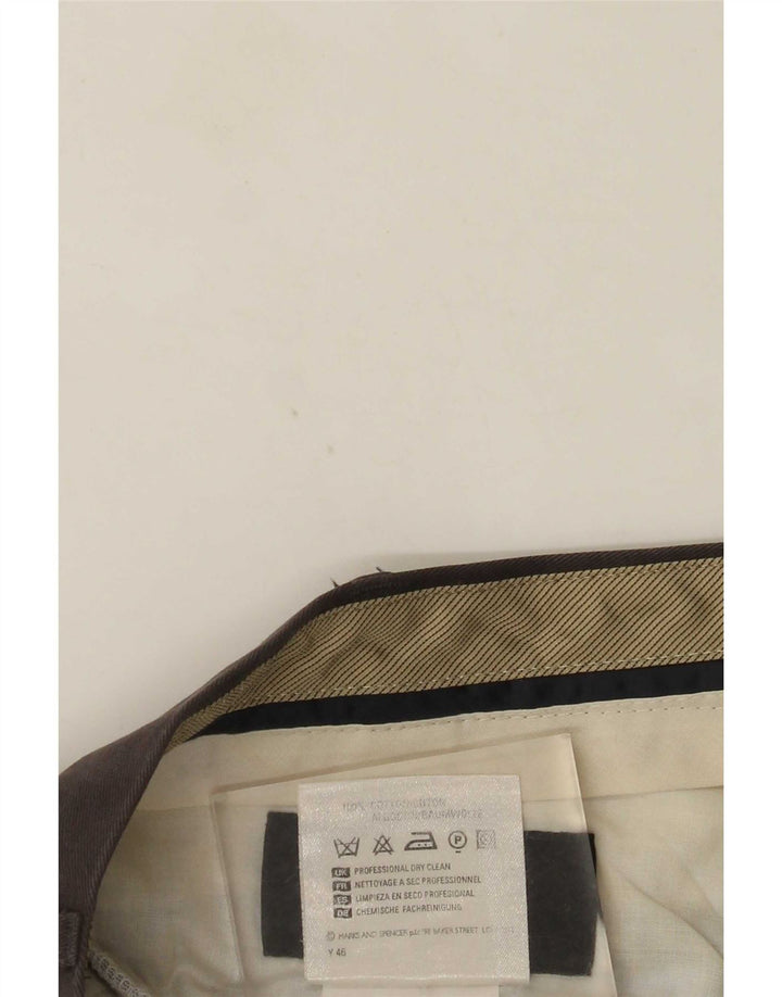 Marks & Spencer Pantalon Chino Droit St. Michael Homme W36 L31 Gris