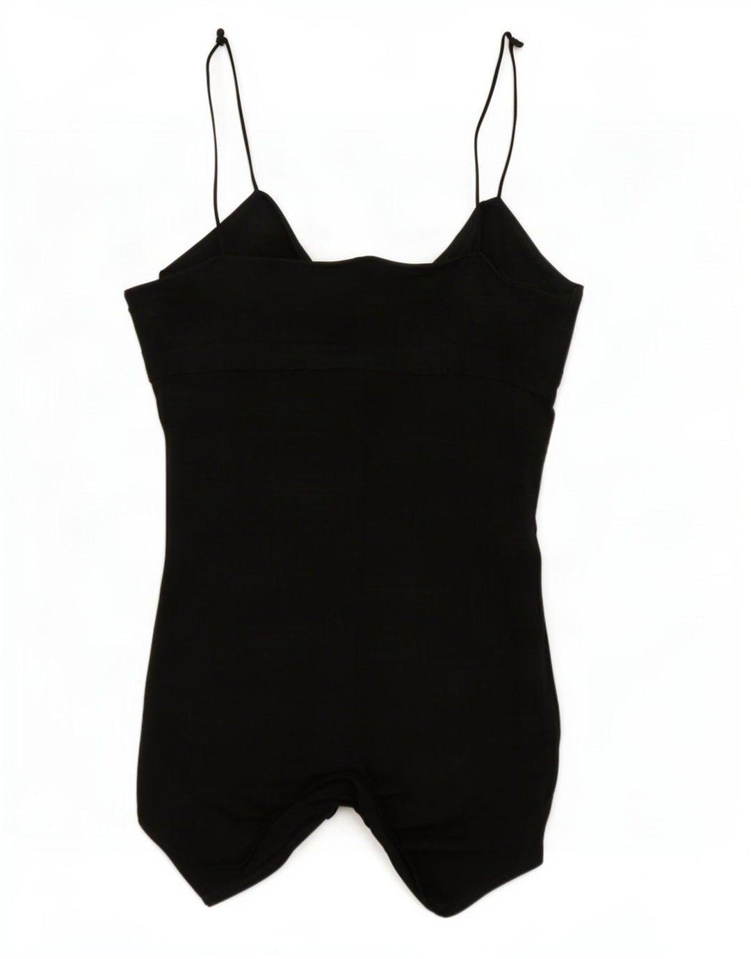 Armani Jeans Haut tunique asymétrique sans manches pour femme UK 12 Soie noire moyenne