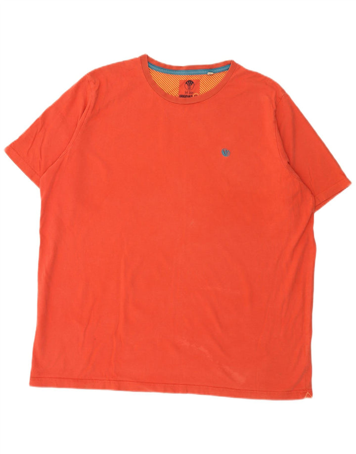 Fat Face T-Shirt Homme Haut 2XL Orange Coton