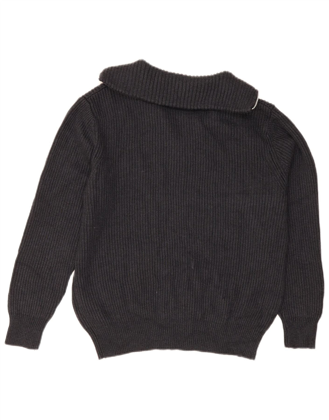 Zara Pull à col zippé pour homme Petit gris Polyester