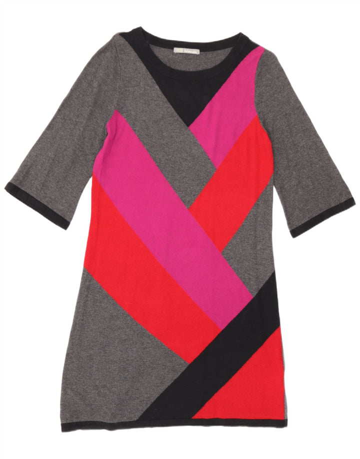 Marks & Spencer Robe pull pour femme UK 44 Gris moyen Colourblock
