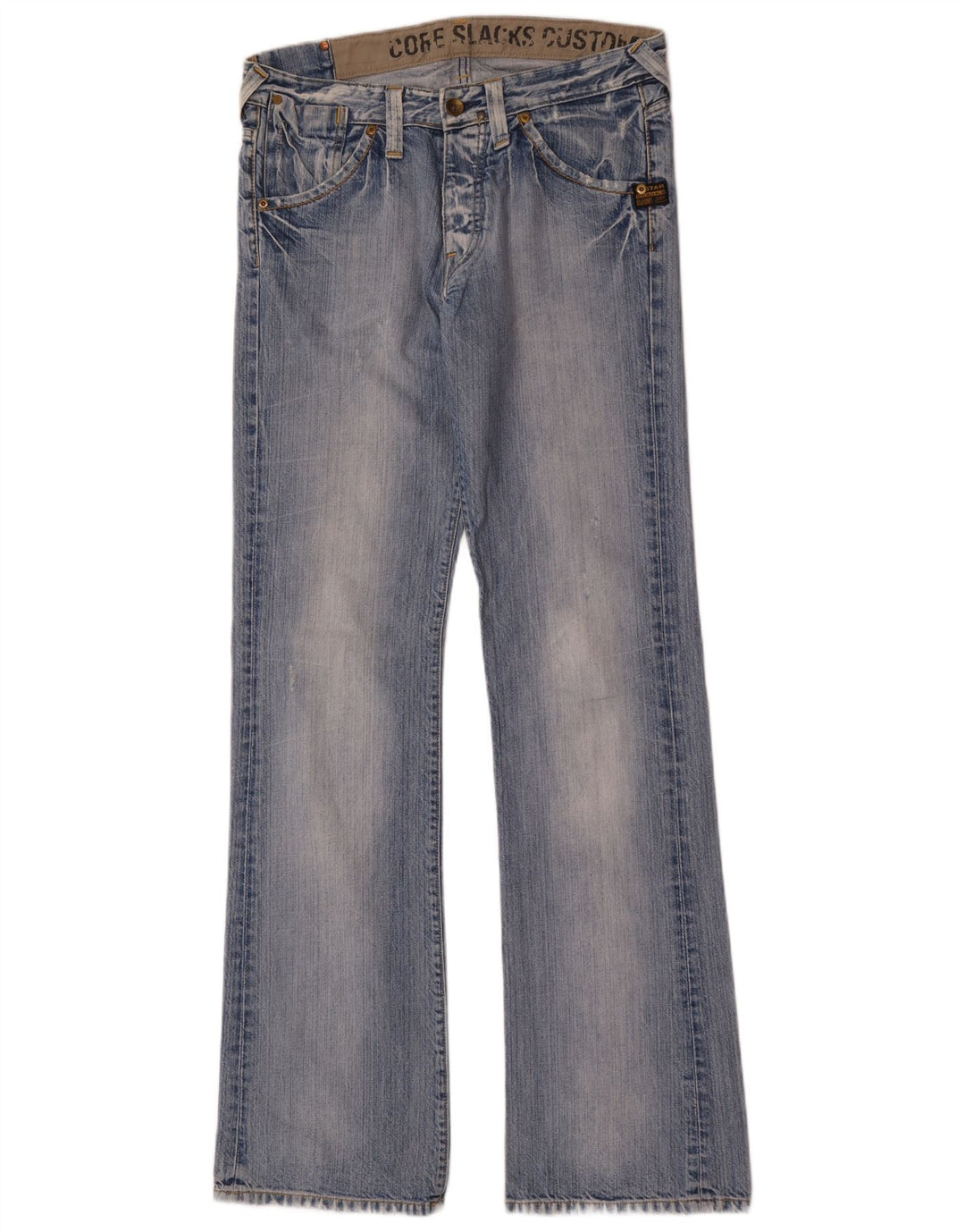 G-Star Jean Bootcut effet vieilli pour homme W32 L36 Bleu Coton