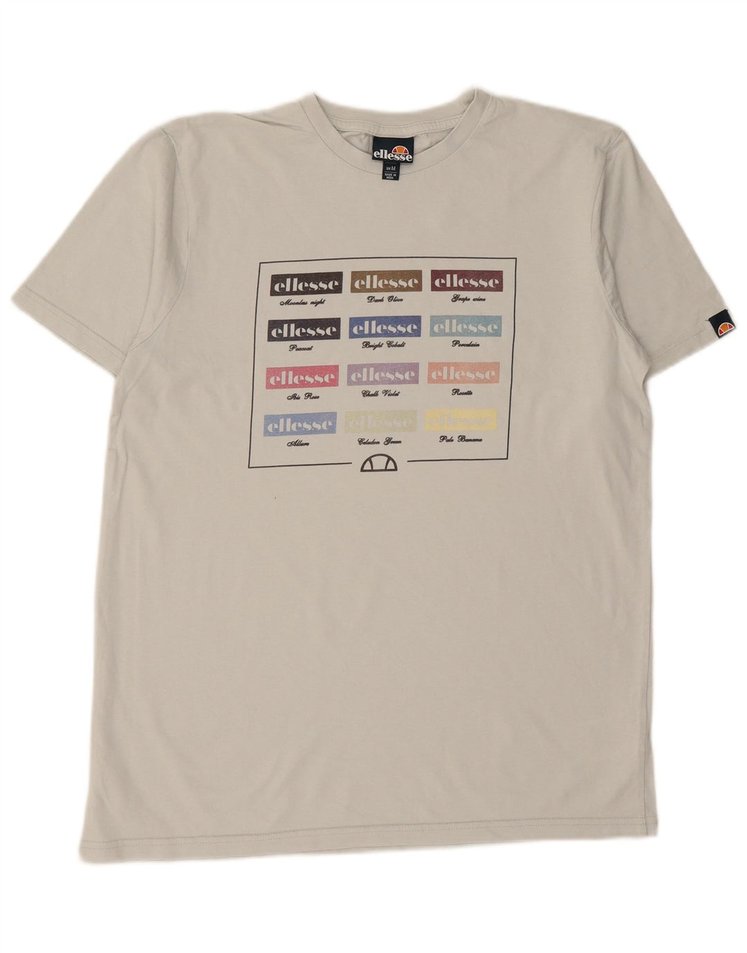 ELLESSE T-Shirt Graphique Homme Gris Moyen Coton