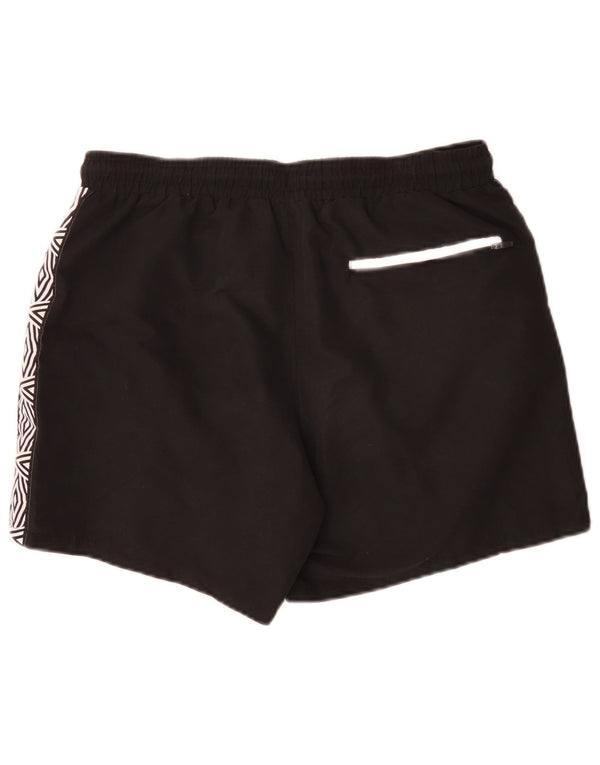 Umbro Short de Bain Graphique Homme Large Noir Géométrique Polyester