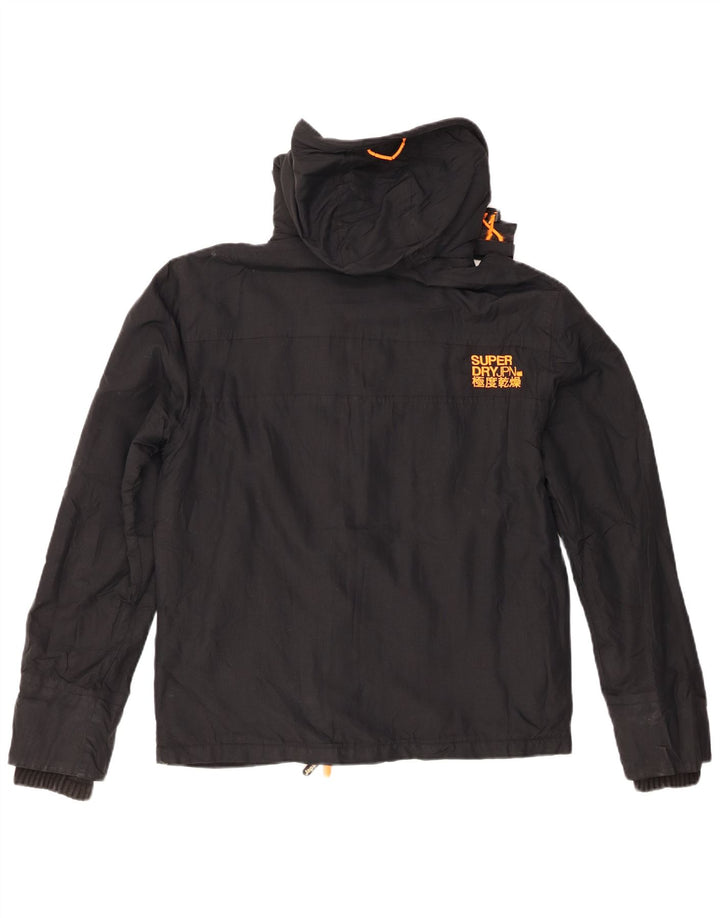 Superdry Veste coupe-vent graphique pour femme UK 14 Noir moyen