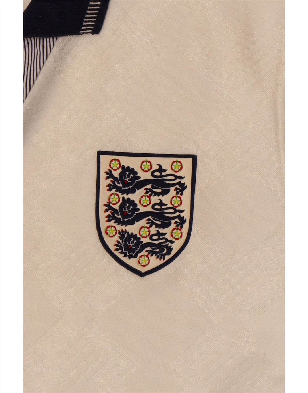 Umbro Haut en Jersey Graphique Angleterre 1990-1992 Homme Petit Blanc Sports