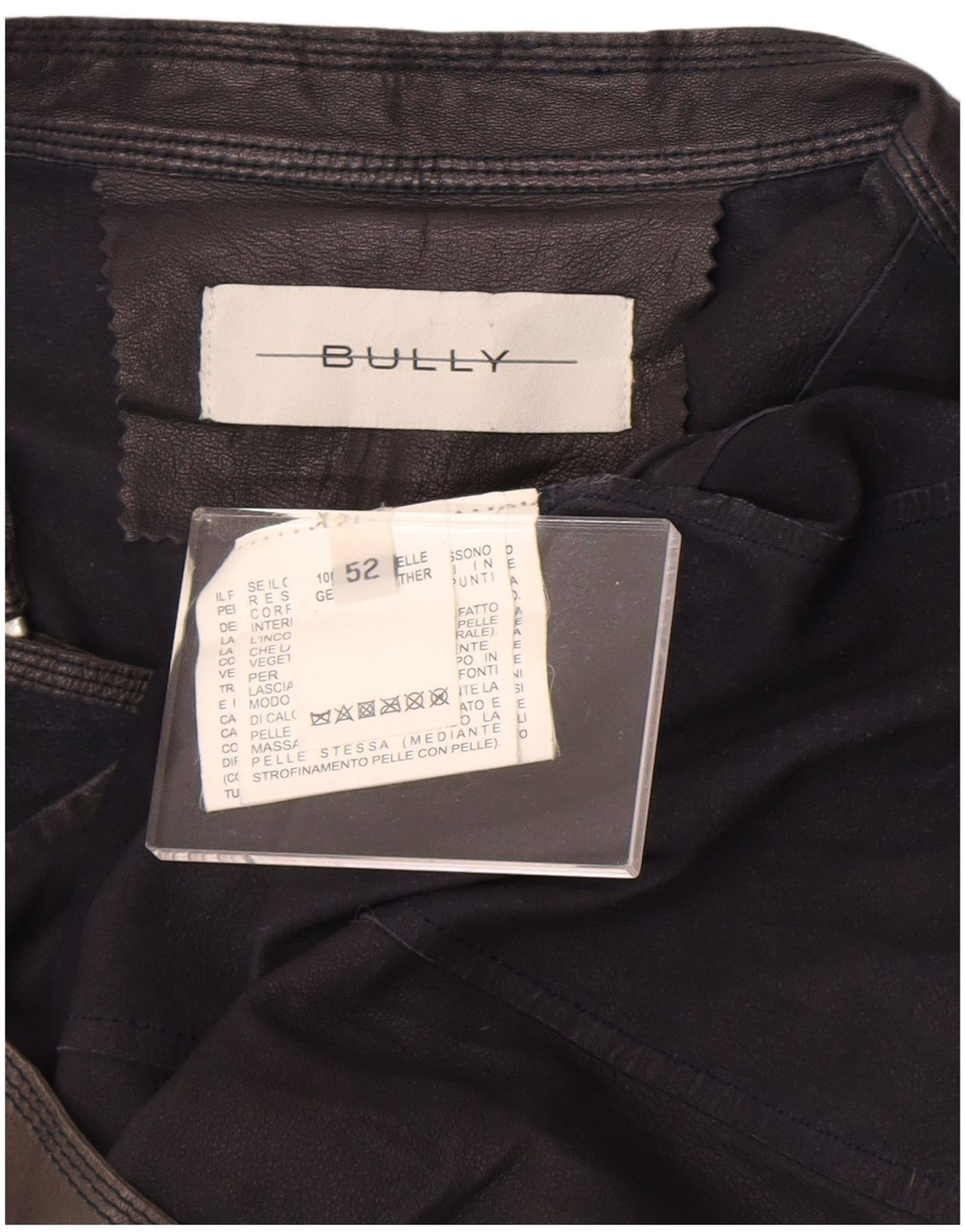 veste de course en cuir homme vintage UK 38 cuir noir moyen