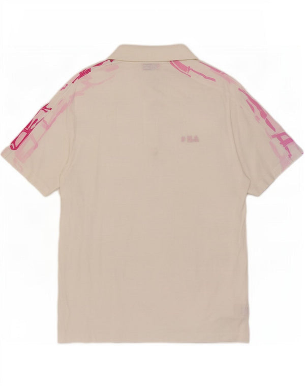 Fila Polo graphique homme IT 52 grand blanc coton