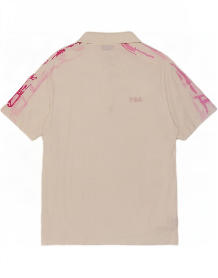 Fila Polo graphique homme IT 52 grand blanc coton