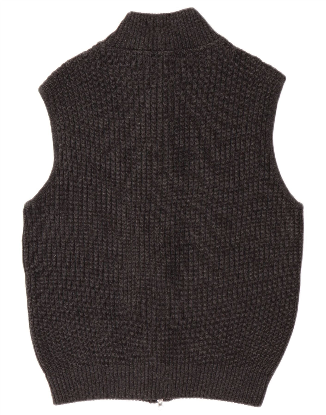 Bramante Pull Cardigan Homme Gris Moyen Laine Vierge