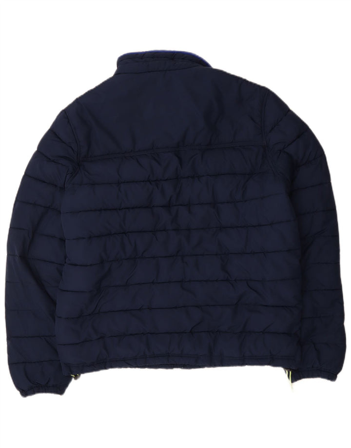 Tommy Hilfiger Veste matelassée pour homme UK 40 Bleu marine moyen Polyester
