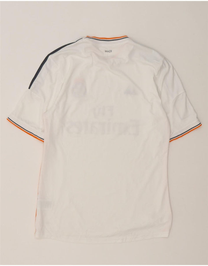 Adidas T-shirt graphique Real Madrid pour homme en polyester blanc moyen