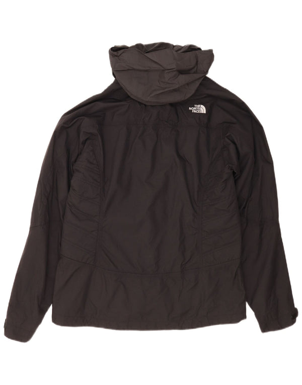 The North Face Veste coupe-vent à capuche pour femme UK 14 Medium Black Nylon