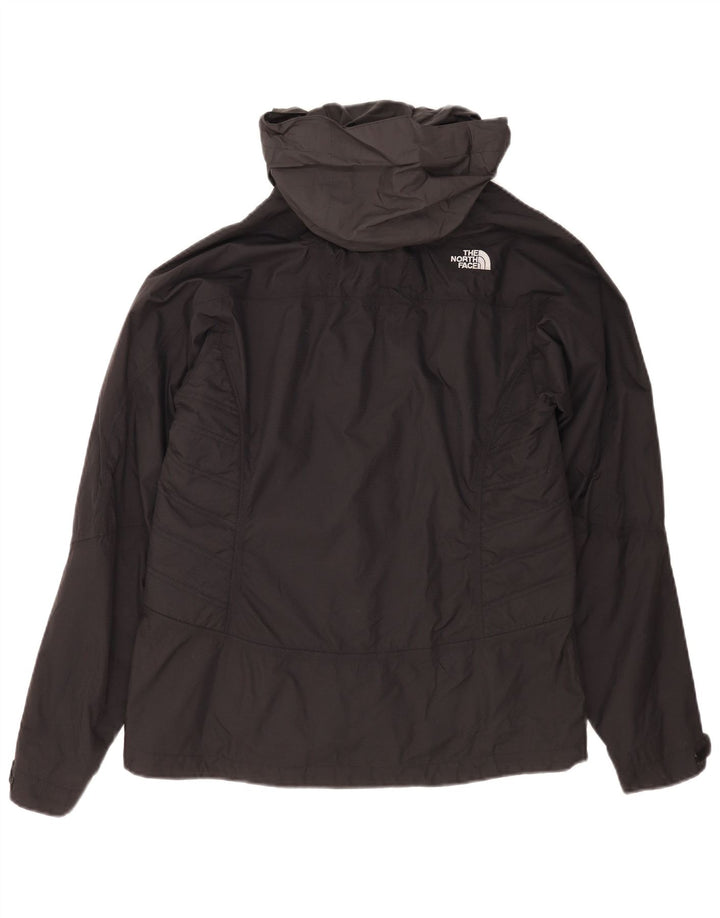 The North Face Veste coupe-vent à capuche pour femme UK 14 Medium Black Nylon
