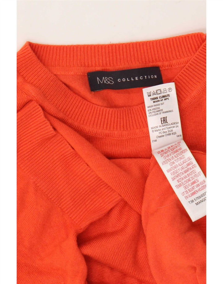 Marks & Spencer Pull ras du cou pour femme UK 12 Orange moyen