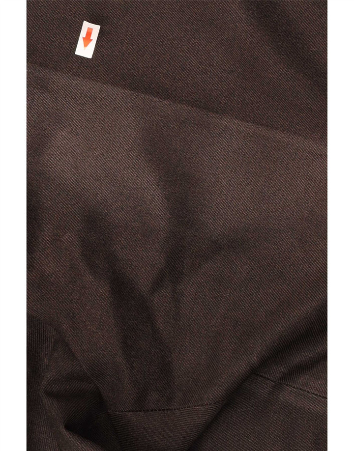 Marks & Spencer Pantalon de costume droit pour homme W42 L29 Marron Polyester