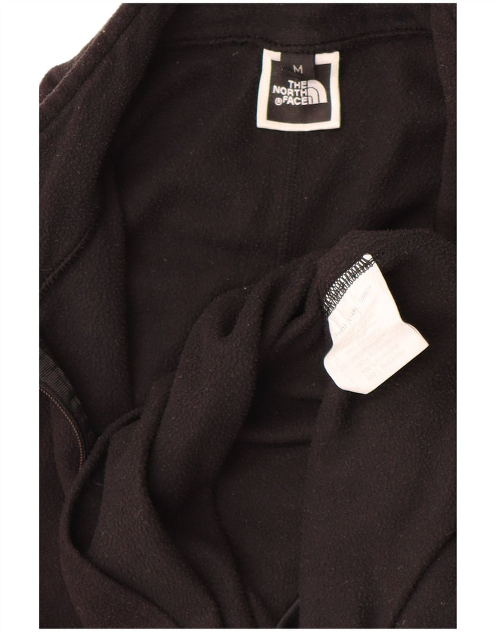 The North Face Pull polaire à col zippé pour femme UK 14 Medium Noir Polyester
