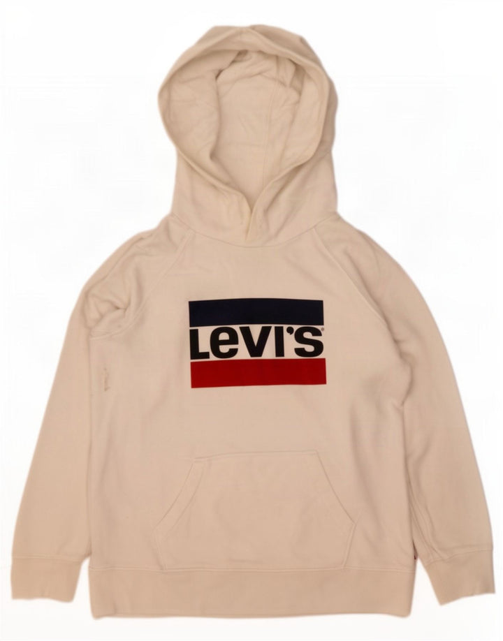 Levi's Pull à Capuche Graphic Homme Petit Blanc Coton