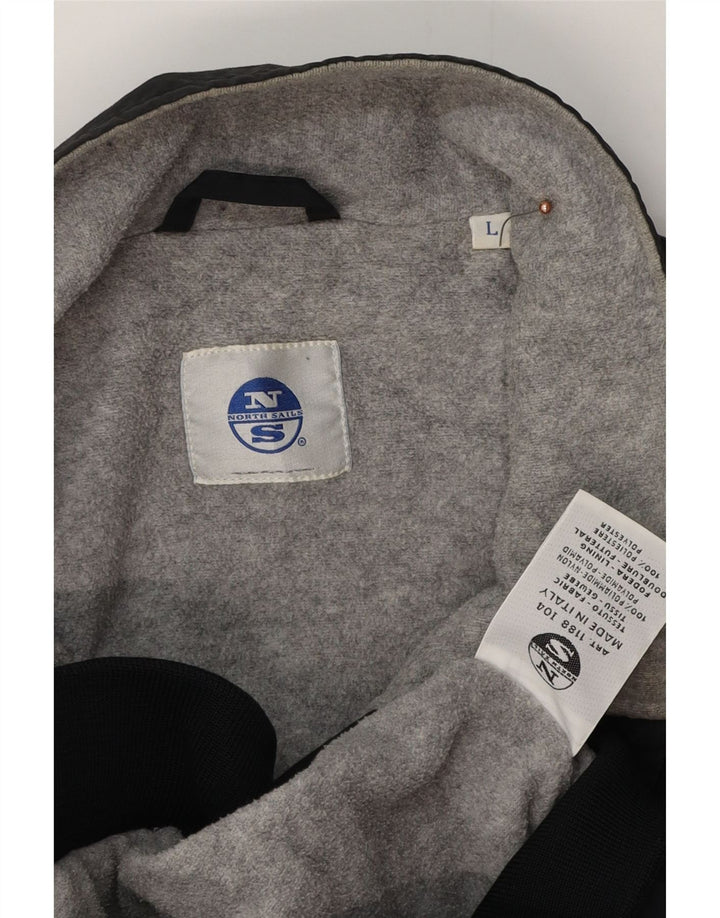 NORTH SAILS Veste Bomber Homme UK 40 Large Noir Polyamide