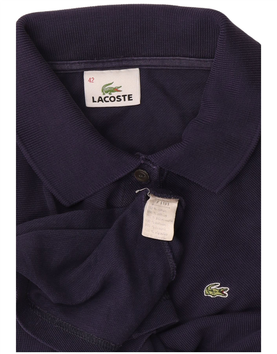 Lacoste Polo Femme Taille 42 Grand Coton Bleu Marine