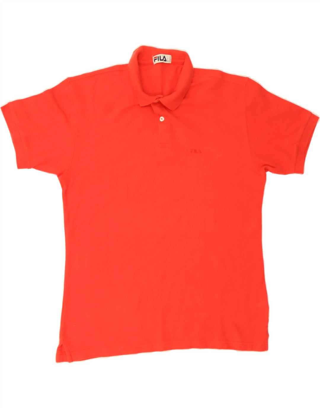 FILA Mens Polo Shirt IT 50 Medium Red Cotton Vintage Fila and Second-Hand Fila from Messina Hembry 