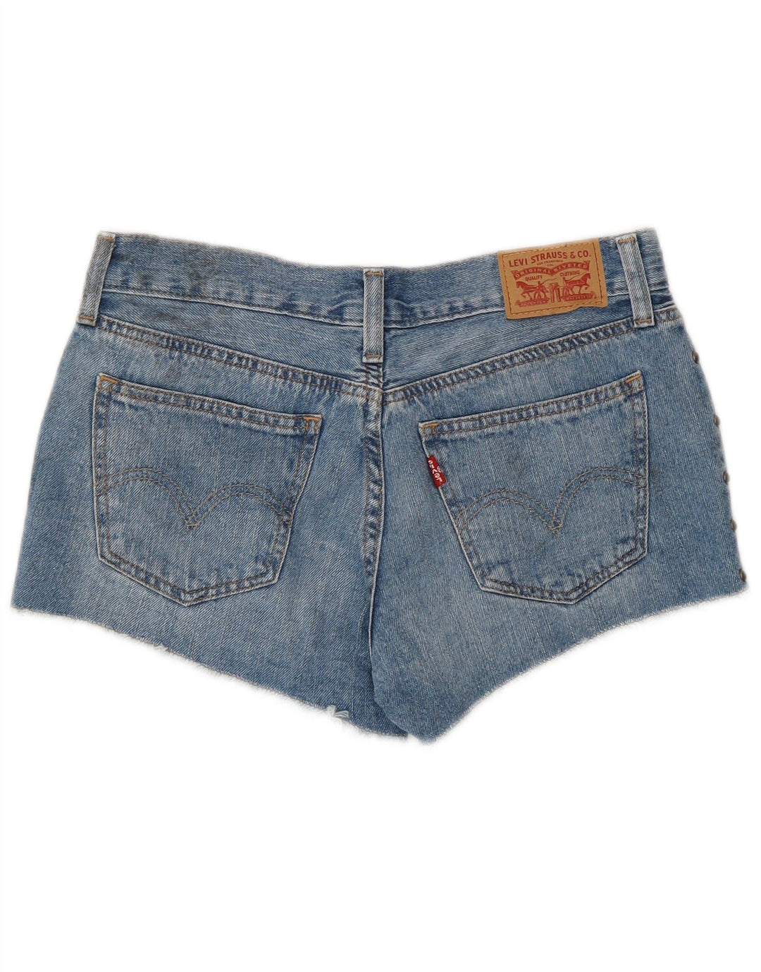 Levi's Short Denim Femme W26 Small Bleu Coton