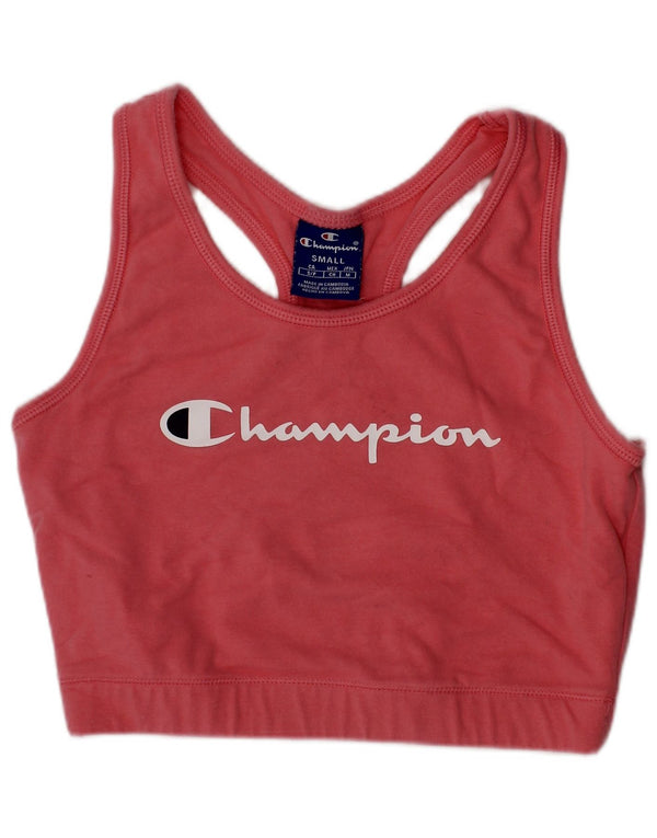 Champion Brassière de Sport Graphique Femme Petit Rose Coton Sports