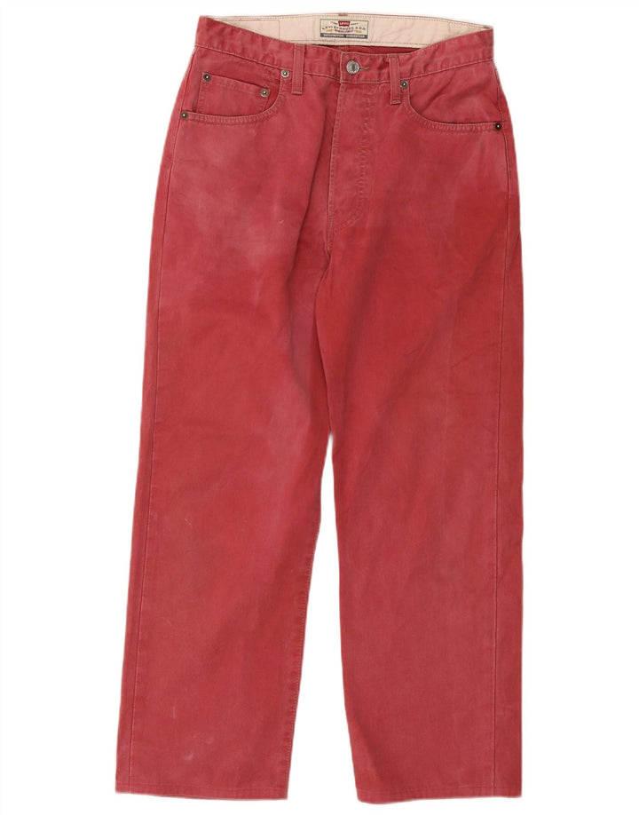 Levi's Jean Droit 401 Homme Rouge W31 L26 Coton