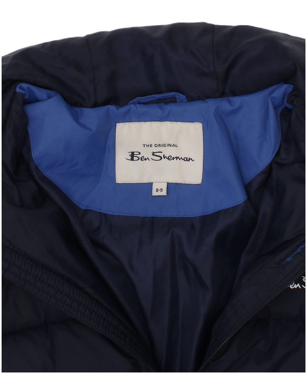 Ben Sherman Veste matelassée garçon 8-9 ans Bleu marine Colourblock Polyamide