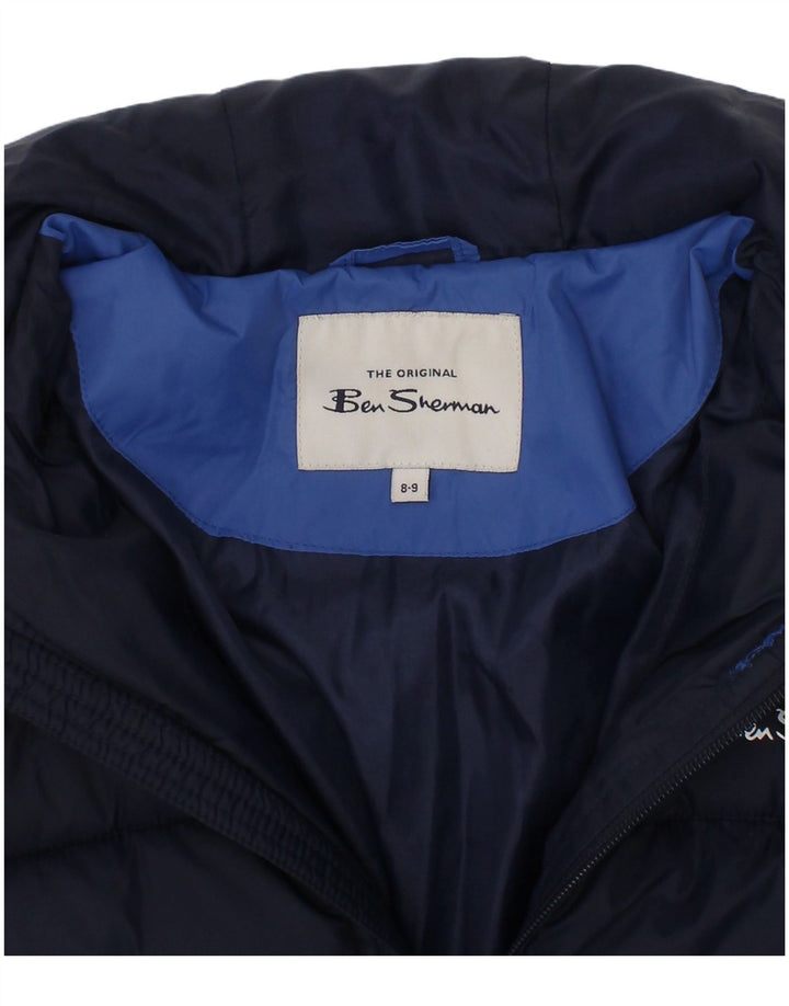 Ben Sherman Veste matelassée garçon 8-9 ans Bleu marine Colourblock Polyamide