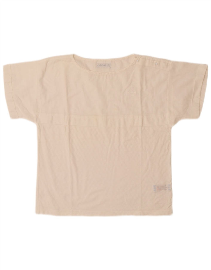 Adidas T-Shirt Femme Top EU 40 Coton Blanc Moyen